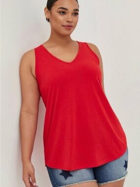 Torrid Plus Size 3 Girlfriend Jersey V-Neck Tank Dress 22 24